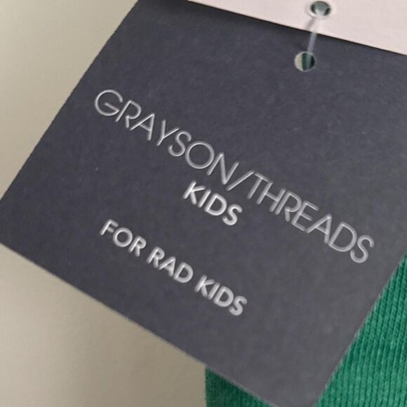 NWT Grayson Threads kids size medium (8) Green cotton shorts - Picture 3 of 3
